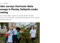 In A Recent Visit To Florida To Survey The Damage Caused By Hurricane Idalia, President Biden Found …