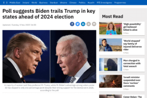 Concerning Trends For Biden: Trump Leads In Key Battleground States, Unfavorable Ratings, And Challenges Ahead In 2024